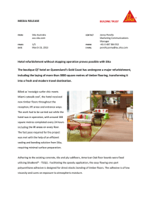 MEDIA RELEASE Hotel refurbishment without stopping operation