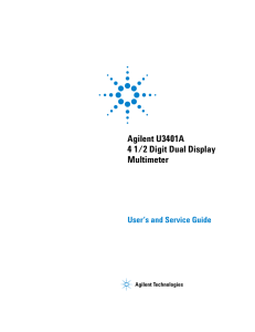 Agilent U3401A 4 1/2 Digit Dual Display Multimeter