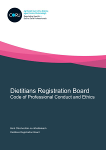 DRB Code of Professional Conduct and Ethics