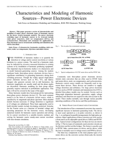 Characteristics and modeling of harmonic sources