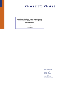 Modelling of distribution system power electronics