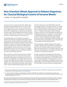 How Scientists Obtain Approval to Release Organisms for