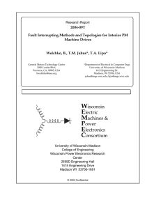 Fault Interrupting Methods and Topologies for Interior PM Machine