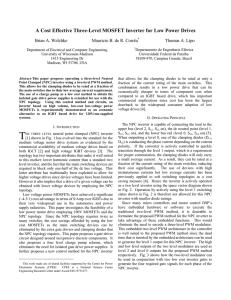 A Cost Effective Three-Level MOSFET Inverter for Low