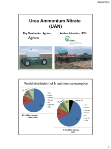Urea Ammonium Nitrate (UAN)