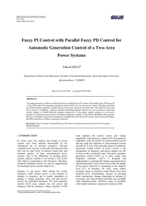 Fuzzy PI Control with Parallel Fuzzy PD Control for