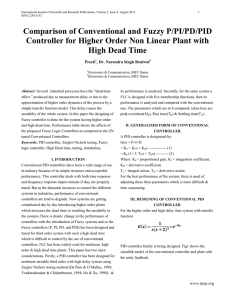 Comparison of Conventional and Fuzzy P/PI/PD/PID Controller for