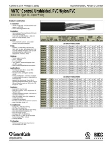 VNTC® Control, Unshielded, PVC/Nylon/PVC