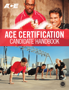 ACE Certification Handbook - American Council on Exercise