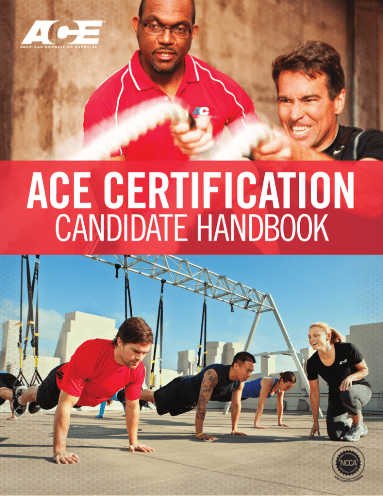 ACE Certification Handbook American Council On Exercise