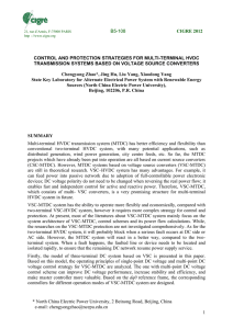 B5-108 Control and Protection Strategies for Multi-Terminal