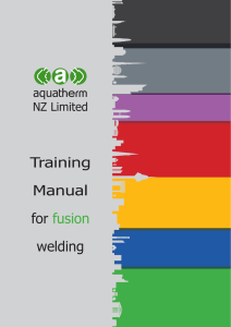 Training Manual for fusion welding