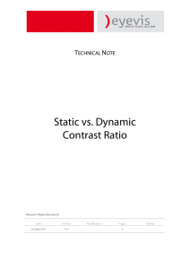 Static vs. Dynamic Contrast Ratio