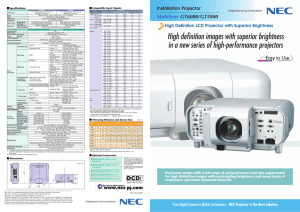 High definition images with superior brightness in a new series of