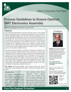 Process Guidelines to Ensure Optimal SMT