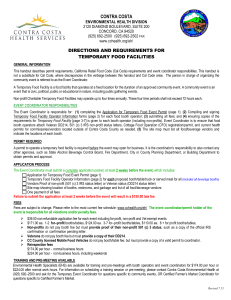 Temporary Food Event Permit - Contra Costa Health Services