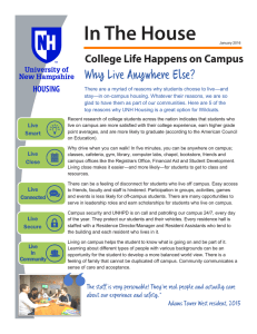 Why Live Anywhere Else? - University of New Hampshire