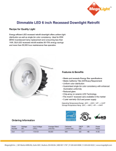 Dimmable LED 6 inch Recessed Downlight Retrofit