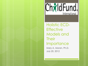 Holistic ECD- Effective Models and Their Importance