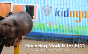Financing Models for ECD
