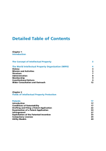 Detailed Table of Contents