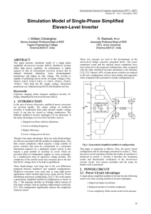 Simulation Model of Single-Phase Simplified Eleven