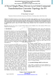 A Novel Single Phase Eleven-Level Grid