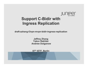 Support C-Bidir with Ingress Replication
