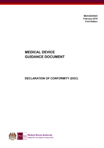 Guidance - Medical Device Authority