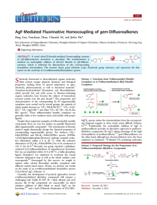 AgF-Mediated Fluorinative Homocoupling of gem