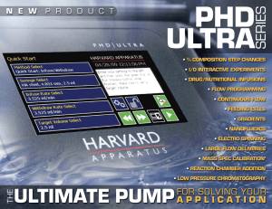 phd ultra brochure - Harvard Apparatus France