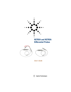 N2792A and N2793A Differential Probes