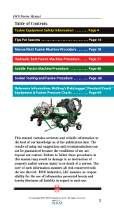 Fusion Manual - ISCO Industries