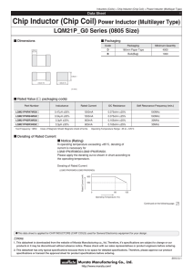 Chip Inductor (Chip Coil) Power Inductor (Multilayer Type