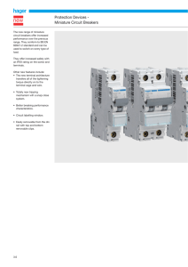 Protection Devices - Miniature Circuit Breakers