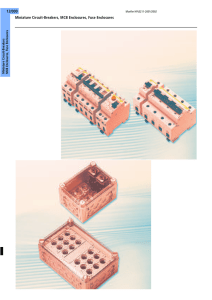 Miniature Circuit-Breakers, MCB Enclosures, Fuse