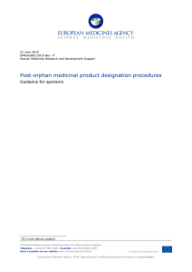 Post-orphan medicinal product designation procedures
