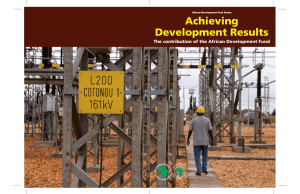 Achieving Development Results