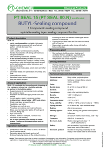 BUTYL-Sealing compound