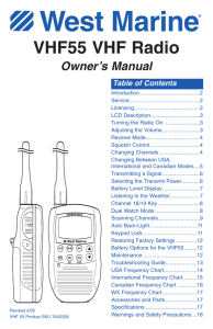 VHF55 VHF Radio