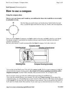 How to use a compass