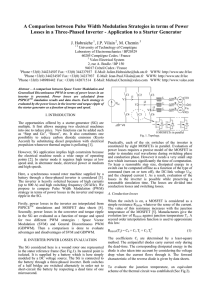 A Comparison between Pulse Width Modulation Strategies in