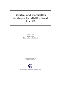 Control and modulation strategies for MMC