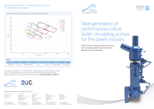 Next generation of performance-critical boiler circulating pumps for