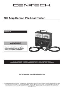 500 Amp Carbon Pile Load Tester