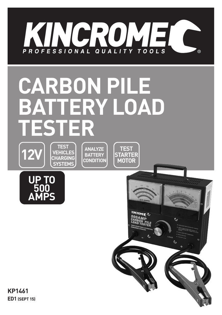 Alternator Regulator New 500 Amp Carbon Pile Load Tester Test 12 Volt Battery