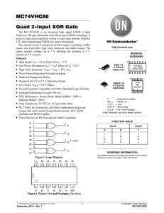 MC74VHC86 - Quad 2-Input XOR Gate