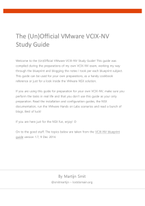 (Un)Official VMware VCIX-NV Study Guide