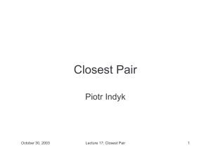 Closest Pair - people.csail.mit.edu