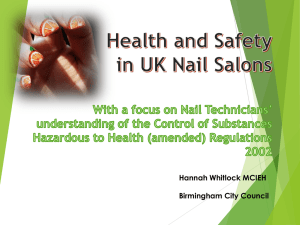 Health and Safety in UK Nail Salons